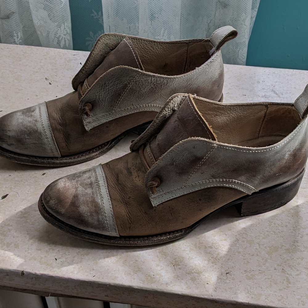 Freebird by Steven Mabel western leather booties/ankle boots - us 8
